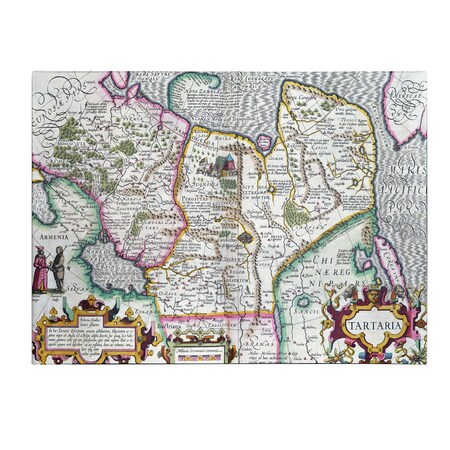 Trademark Fine Art Mercator's Atlas 'Map of Tartaria 1595' Canvas Art, 35x47 BL00621-C3547GG